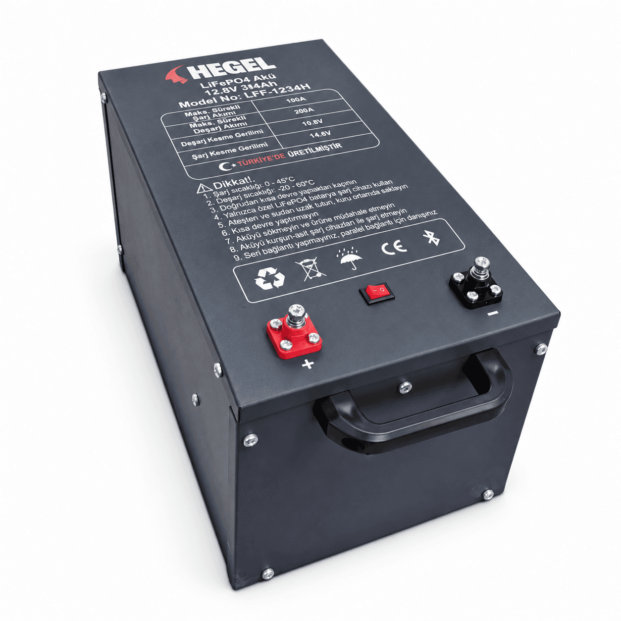 HEGEL LFF-12314H 12.8V 314Ah LiFePO4 Lityum Akü