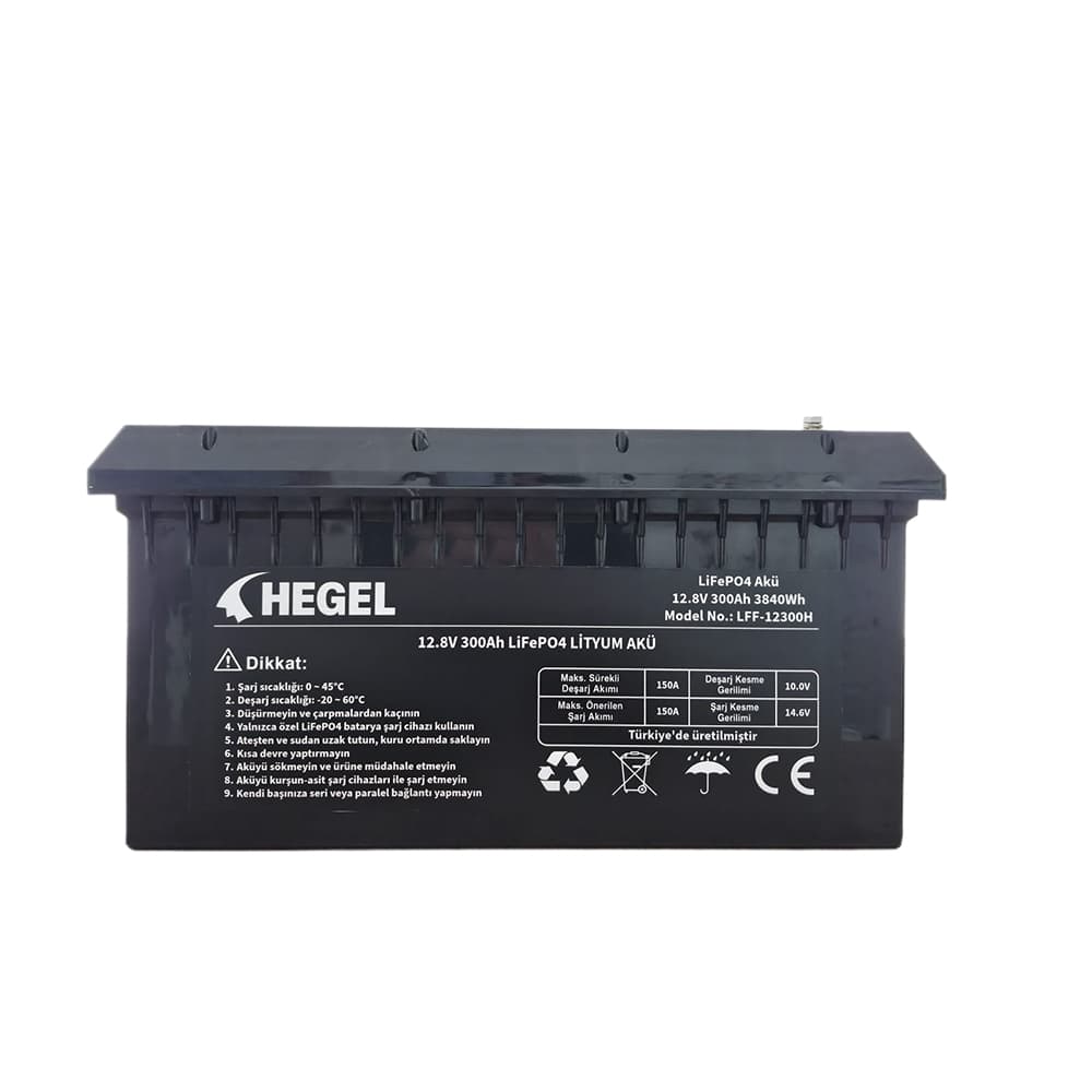 HEGEL LiFePO4 Lityum Akü 12.8V 300Ah